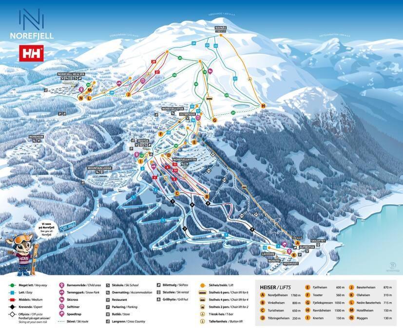 Ski In/Out, Amazing Views, 3 Bedrooms Noresund Екстериор снимка